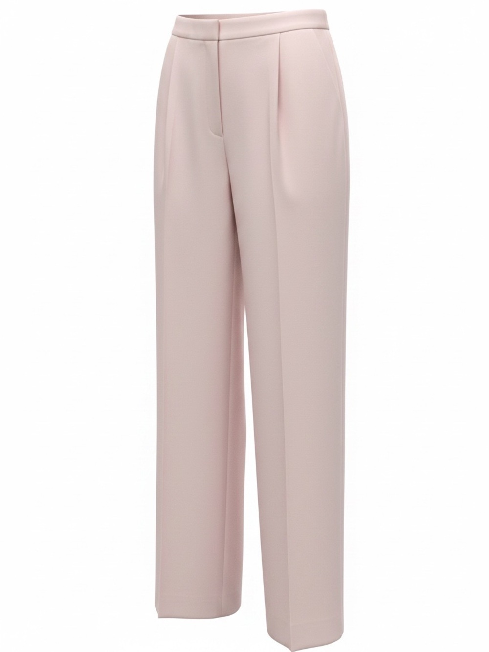 Wide-Leg Women's Pants in Pale Pink Small Petite